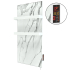Ceramic panel towel rail FLYME 400TW(3) white stone (W)