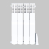 RADIATOR ELECTRICAL 4 R standart with programmer and dual protection