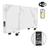 FLYME 1500PW Double-Sided Ceramic Heater Panel on Wheels (White Stone)