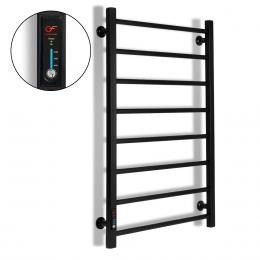 Black towel rail EF Alfa 800 L