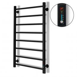 Black towel rail EF Alfa 800 R