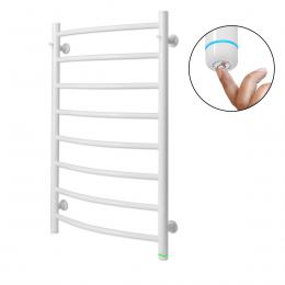 White heated towel rail EF Classic 8 R with touch screen control EF Classic 8 R