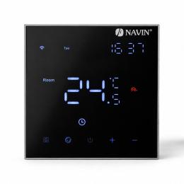 Терморегулятор для электрического теплого пола NAVIN EH602 B-16A с Wi-Fi, черный Терморегулятор для электрического теплого пола NAVIN EH602 B-16A с Wi-Fi, черный