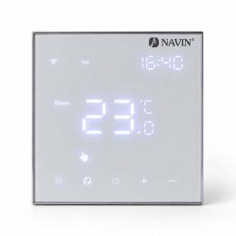 Терморегулятор для электрического теплого пола NAVIN EH602 W-16A с Wi-Fi, белый Терморегулятор для электрического теплого пола NAVIN EH602 W-16A с Wi-Fi, белый
