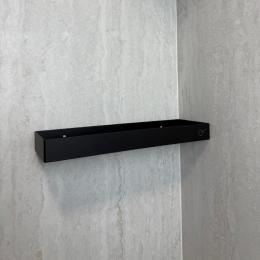  Полиця для ванної кімнати EF Quadro чорна (40 см)