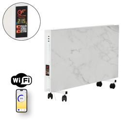 Двохстороння керамічна панель (на роликах) з Wi-Fi FLYME 800PW білий камінь Двохстороння керамічна панель (на роликах) з Wi-Fi FLYME 800PW білий камінь