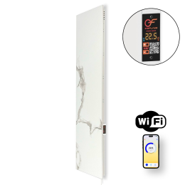 Керамічна панель опалення FLYME 700TW білий камінь з Wi-Fi — на 14 м²