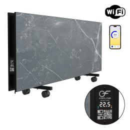 FLYME 1500PG Double-Sided Ceramic Heater Panel on Wheels (Dark Stone) FLYME 1500PG Double-Sided Ceramic Heater Panel on Wheels (Dark Stone)