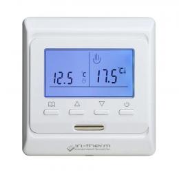 Thermostat for underfloor heating with programmer E51 White