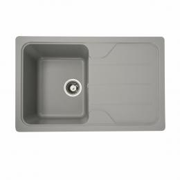 Granite Kitchen Sink Platinum 7850 VERONA Matte Grey Metallic