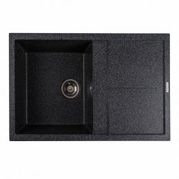 Гранітна мийка для кухні Platinum 7950 SELENA матова Графіт