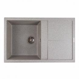 Гранітна мийка для кухні Platinum 7950 SELENA матова Сіра