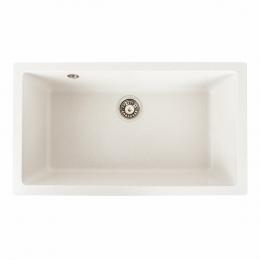 Granite Kitchen Sink Platinum 7945 PARUANA Matte White Speckled