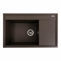 Гранитная мойка для кухни Platinum 7950 AZURIT матовая Тёмная скала
