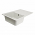 Granite sink for the kitchen Platinum 7850 VERONA matte Snow White