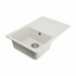 Granite sink for the kitchen Platinum 7850 VERONA matte Snow White