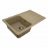 Granite sink for the kitchen Platinum 7850 VERONA matte Caramel