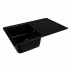 Granite Kitchen Sink Platinum 7850 VERONA Matte Black Metallic