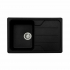 Granite Kitchen Sink Platinum 7850 VERONA Matte Black Metallic