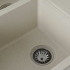 Granite Kitchen Sink Platinum 7850 HARMONY Matte White with Black Specks