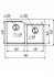 Granite Kitchen Sink Platinum 7850 HARMONY Matte White with Black Specks