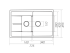 Granite Kitchen Sink Platinum 7850W TOSKANA Matte Anthracite