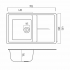 Granite Kitchen Sink Platinum 7950 SELENA Matte Caramel