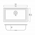 Granite Kitchen Sink Platinum 7945 PARUANA Matte White Speckled