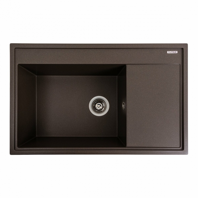 Granite Kitchen Sink Platinum 7950 AZURIT Matte Dark Rock
