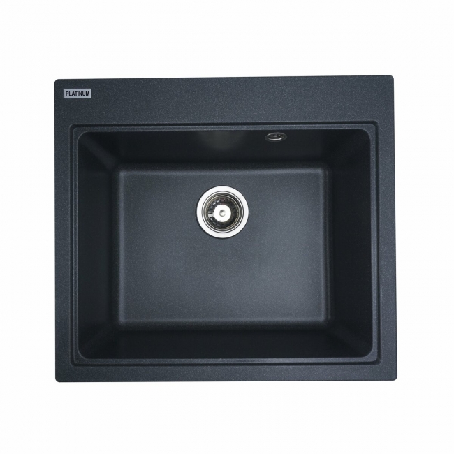 Granite Kitchen Sink Platinum 5852 VESTA Matte Anthracite