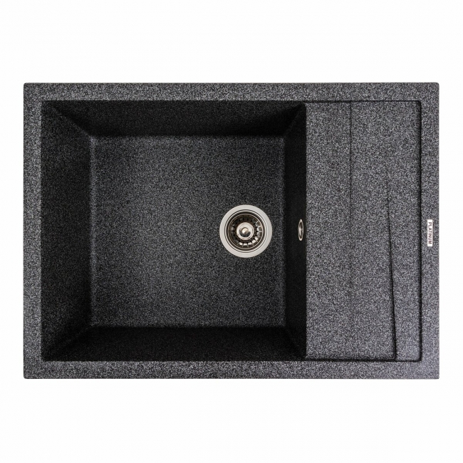 Granite Kitchen Sink Matte 7050 CASCADA Platinum Graphite