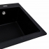 Granite Kitchen Sink VALESO 7545 NIKA Black Metallic