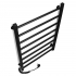 Black towel rail EF Alfa 800 L
