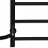 Black towel rail EF Alfa 800 L