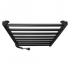 Black towel rail EF Alfa 800 L