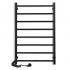 Black towel rail EF Alfa 800 L