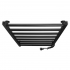 Black towel rail EF Alfa 800 R