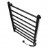 Black towel rail EF Alfa 800 R