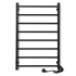 Black towel rail EF Alfa 800 R