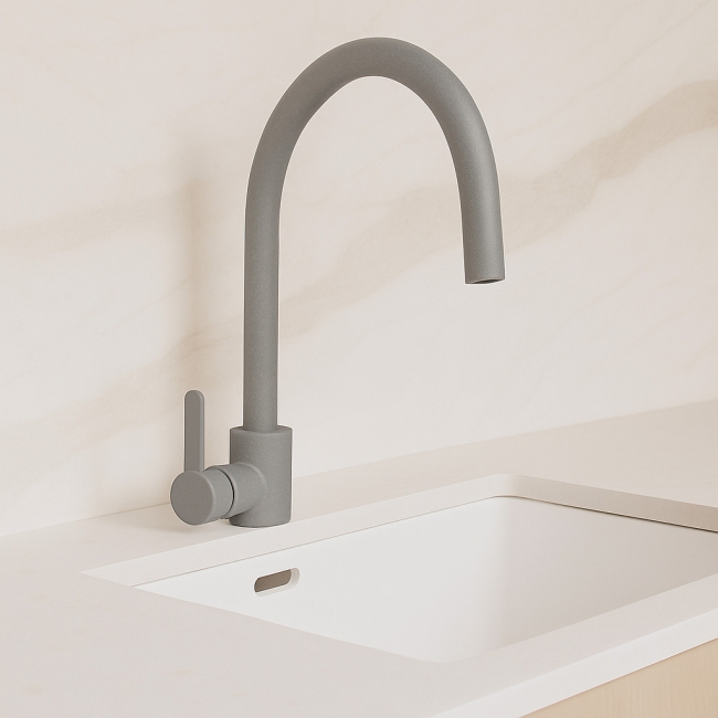 Kitchen Faucet Platinum 7990 NEST Grey Metallic