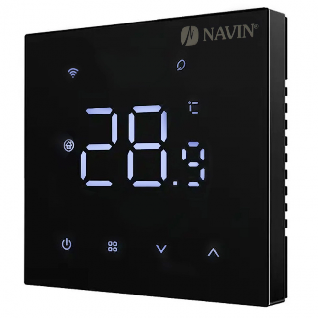 Thermoregulator NAVIN WT410 W-16A Wi-Fi Black for electric floor heating