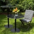 Round Ceramic Coffee Table – Black Marble