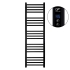 Towel dryer black EF Alfa R