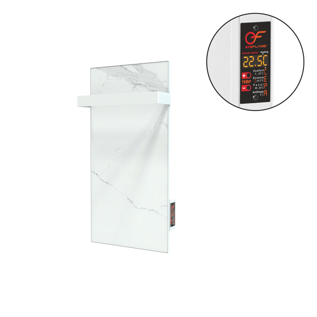 Керамічна панель рушникосушка FLYME  250TW(1)  білий камінь (Б)