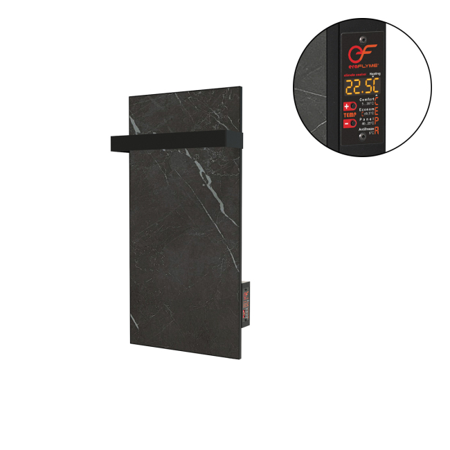 Керамічна панель рушникосушка  FLYME  250TB(1)  темний камінь (Ч)